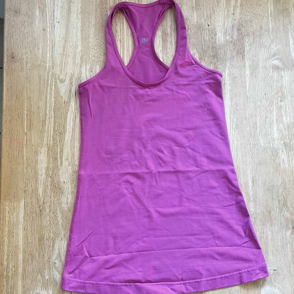 Lululemon racer back tank:size 6;